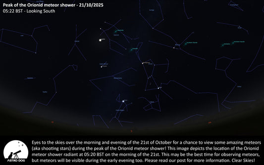 THE ORIONID METEOR SHOWER PEAK – 21/10/2025