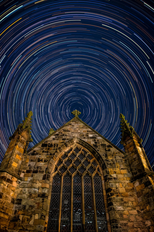 STAR TRAILS ABOVE SAINT MARYS CHURCH! 💖🌠✨️