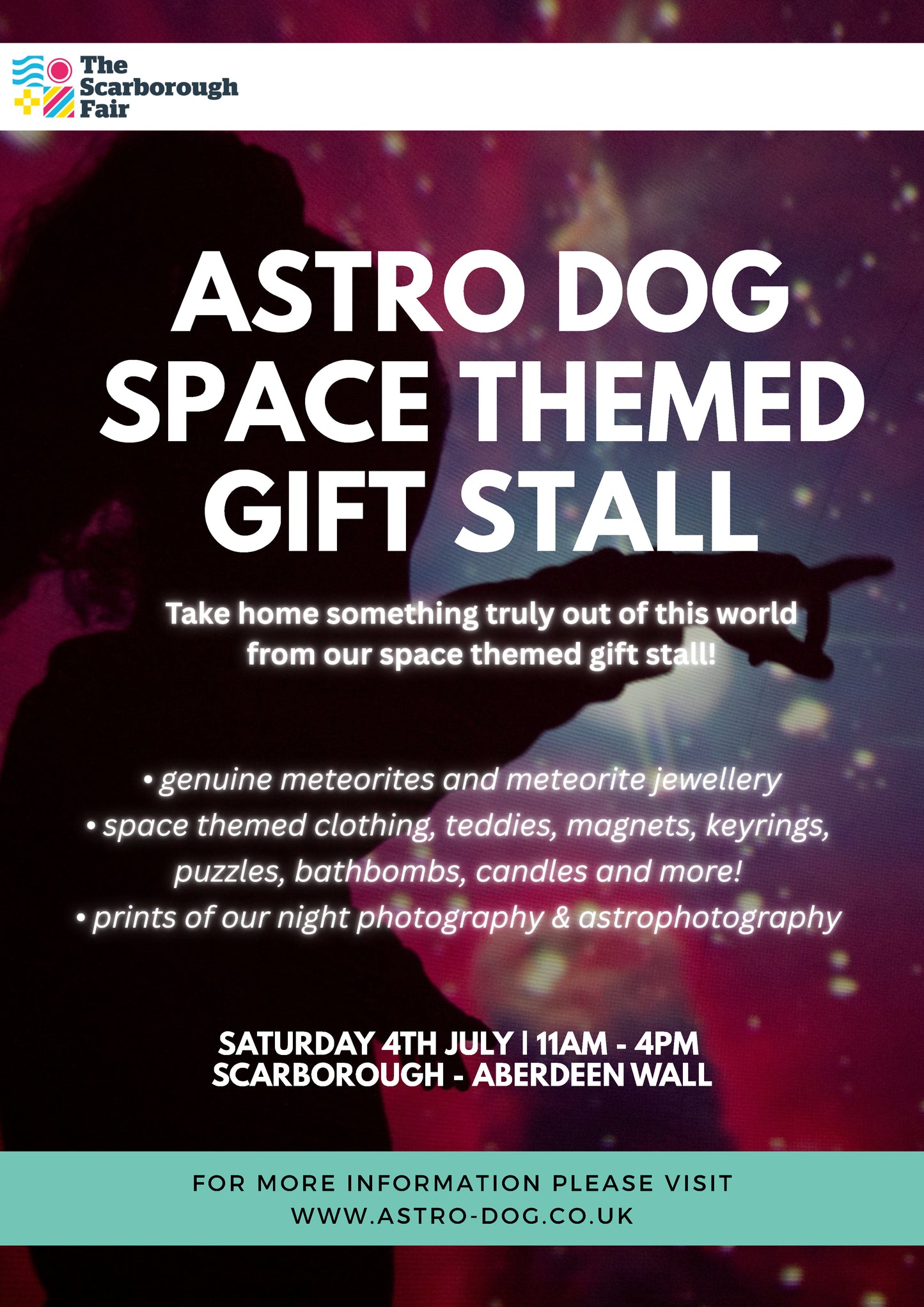 Astro Dog Space Themed Gift Stall | 4th July | Scarborough - Aberdeen Walk