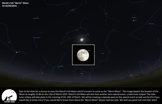 MARCH’S FULL “WORM” MOON! 13-14/03/25