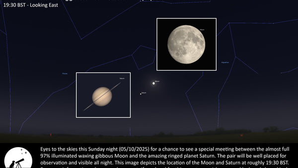 THE MOON VISITS SATURN!  – 05/10/2025