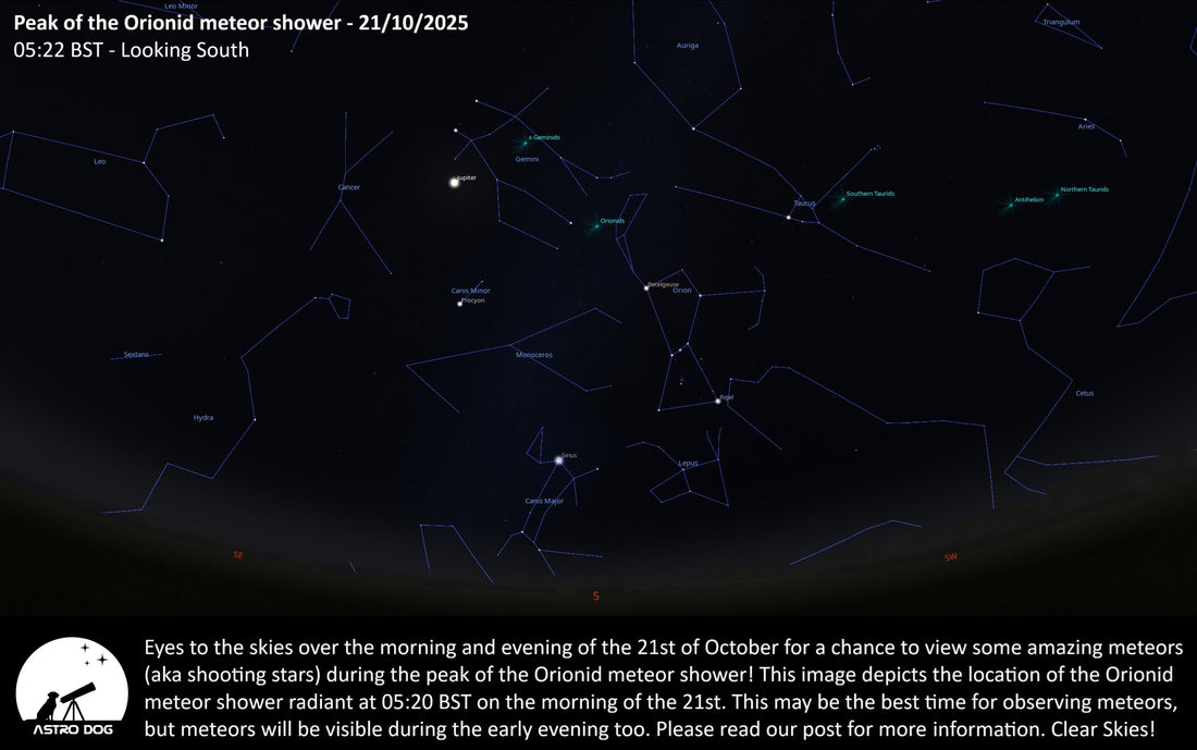 THE ORIONID METEOR SHOWER PEAK – 21/10/2025