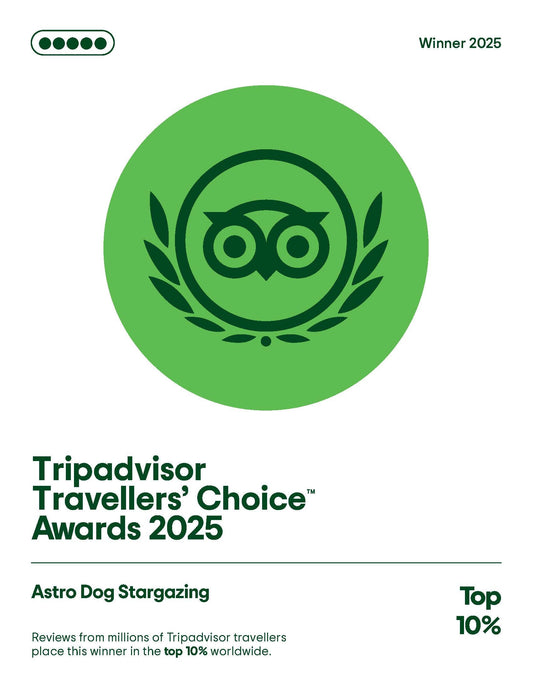ASTRO DOG STARGAZING WINS TRIPADVISOR TRAVELLERS’ CHOICE AWARD!
