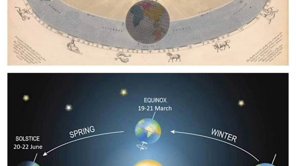 Autumn Equinox graphic celebrating the beginning of autumn and the return of longer stargazing nights
