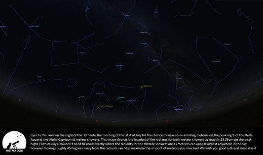 EYES TO THE SKIES! THE ALPHA CAPRICORNID AND DELTA AQUARID METEOR SHOWERS ACTIVE RIGHT NOW AND PEAKING ON JULY 30TH! – BE ON THE LOOKOUT FOR SHOOTING STARS!🤩💖🌠✨️