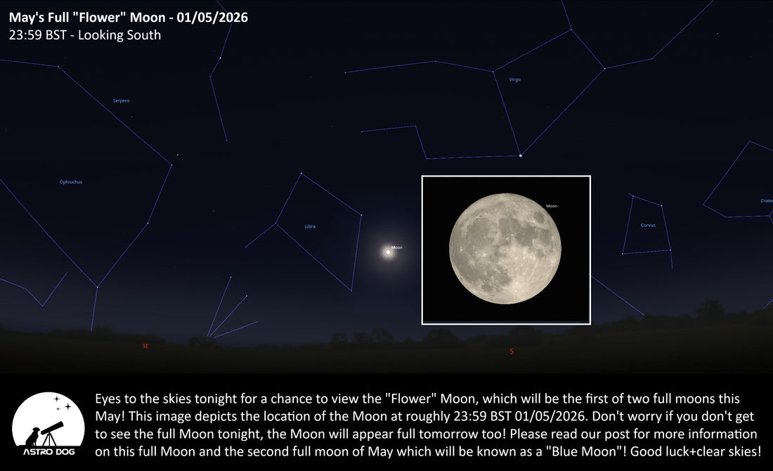 MAY’S FULL MOON - THE “FLOWER” MOON! - 01/05/2026