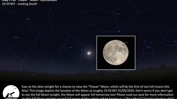 MAY’S FULL MOON - THE “FLOWER” MOON! - 01/05/2026