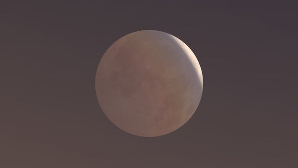 Close-up photograph of the Moon during the partial lunar eclipse of 28th August 2026