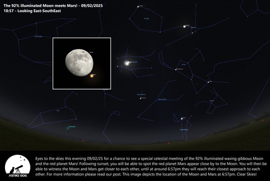 MARS MEETS THE MOON! - 09/02/2025