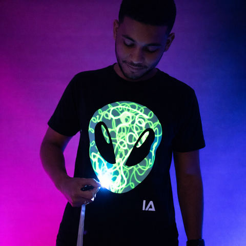 Glow in the Dark Interactive T-Shirt | Alien Design | 3–14 Years