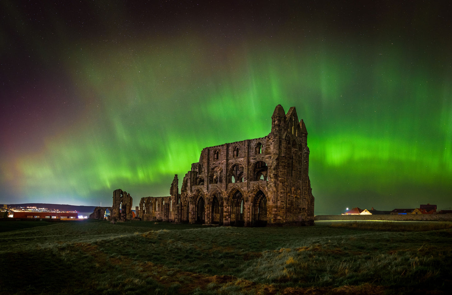 Whitby Abbey Aurora | Photography Print