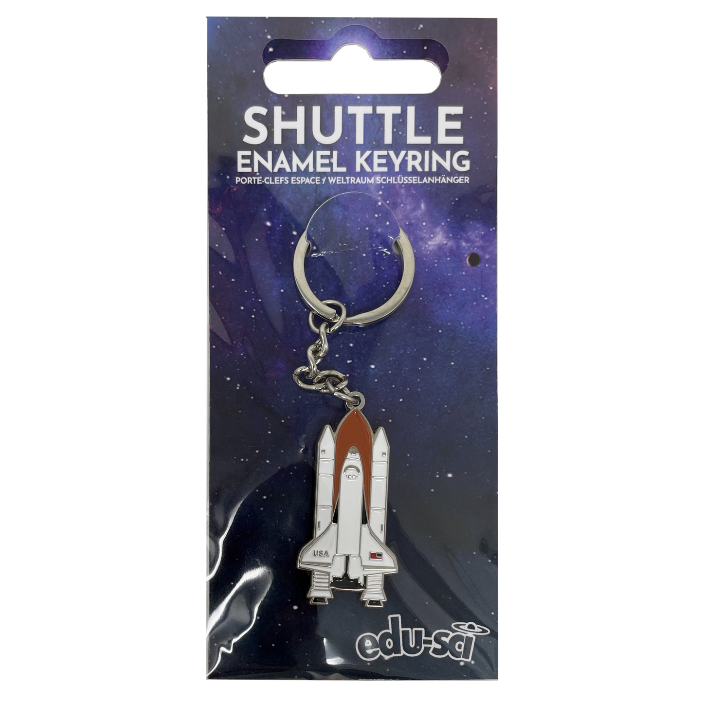 Space Shuttle Enamel Keyring