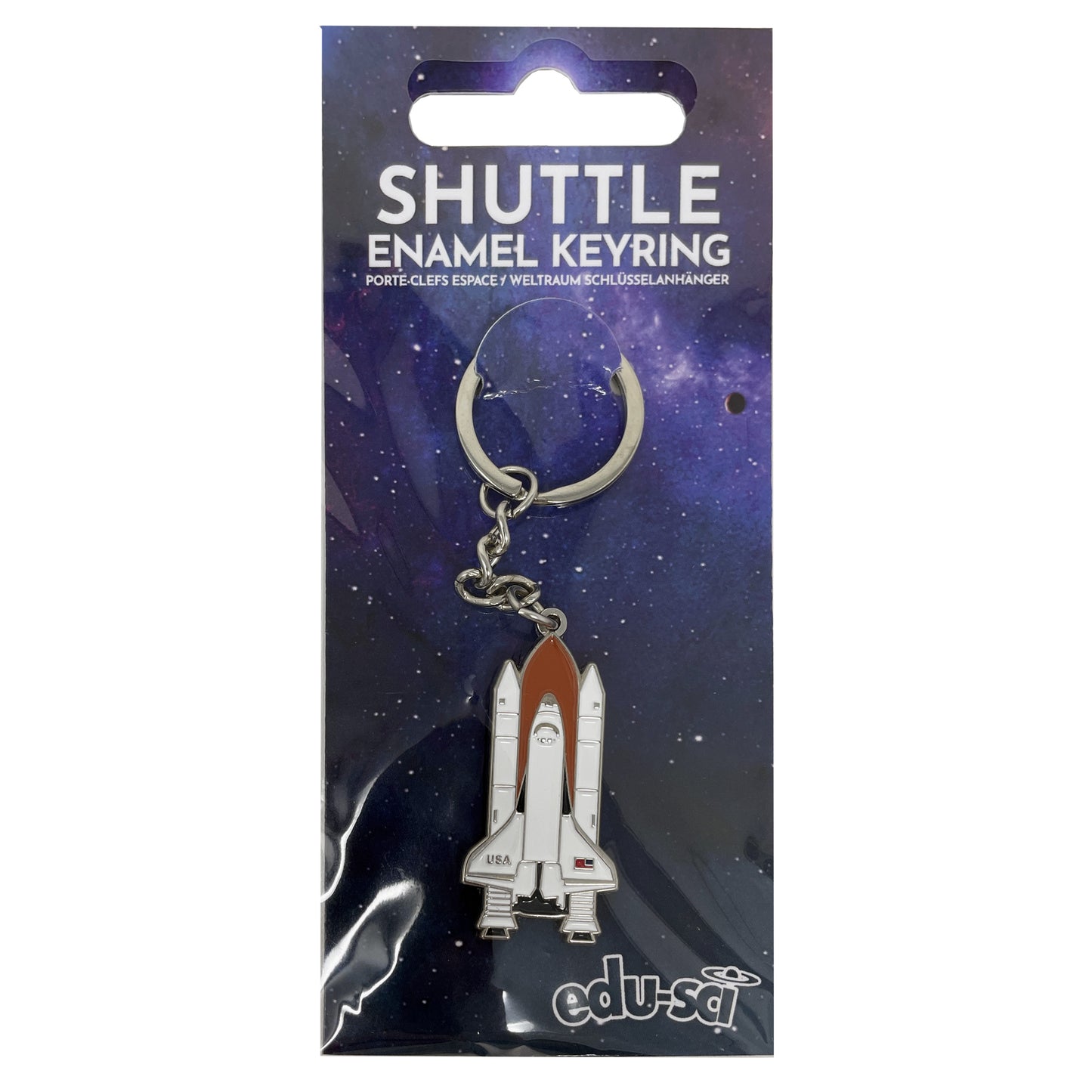 Space Shuttle Enamel Keyring