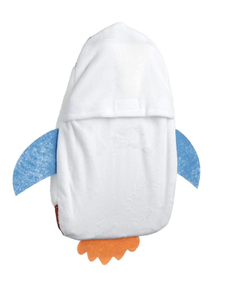Space Rocket Hot Water Bottle back view