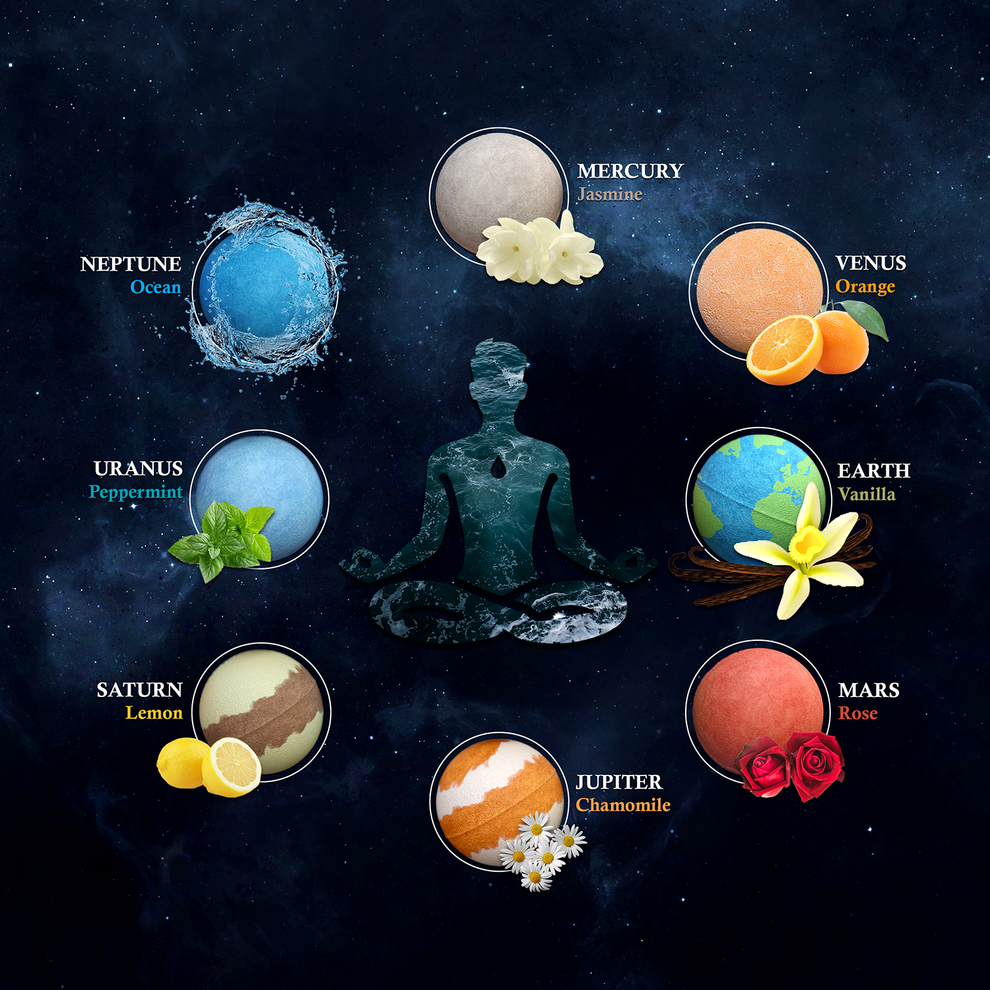 Solar System Planet Bath Bombs | Set of 8